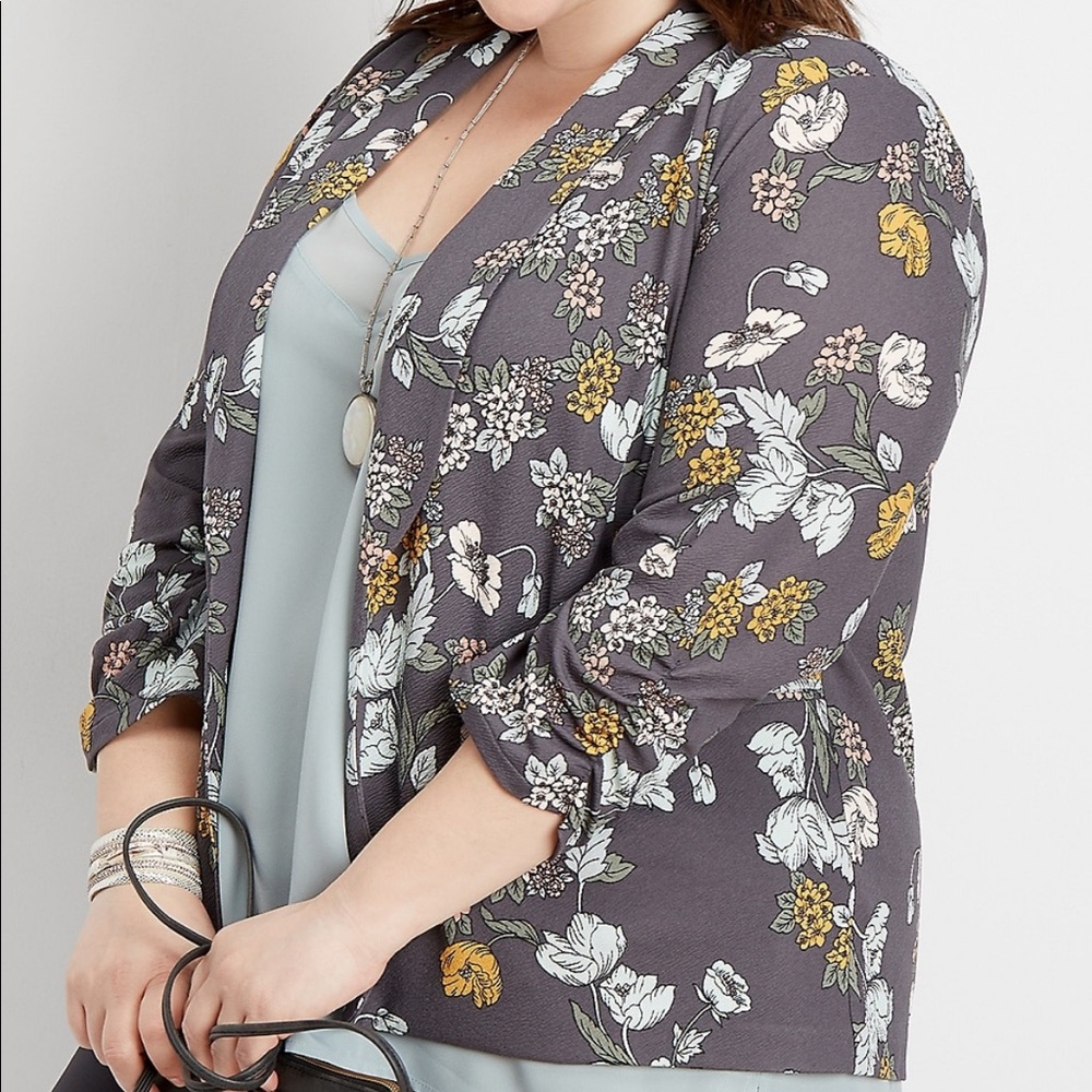 Maurices floral blazer - 🌷EUC🌷 lightweight xl